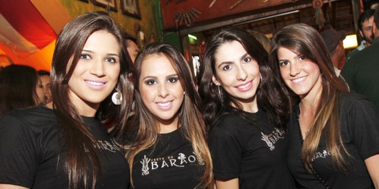 Mulheres jovens e bonitas na noite esta semana: Cíntia Alvin, Janaine Lima, Marcelle Branquinho e Marina Blois